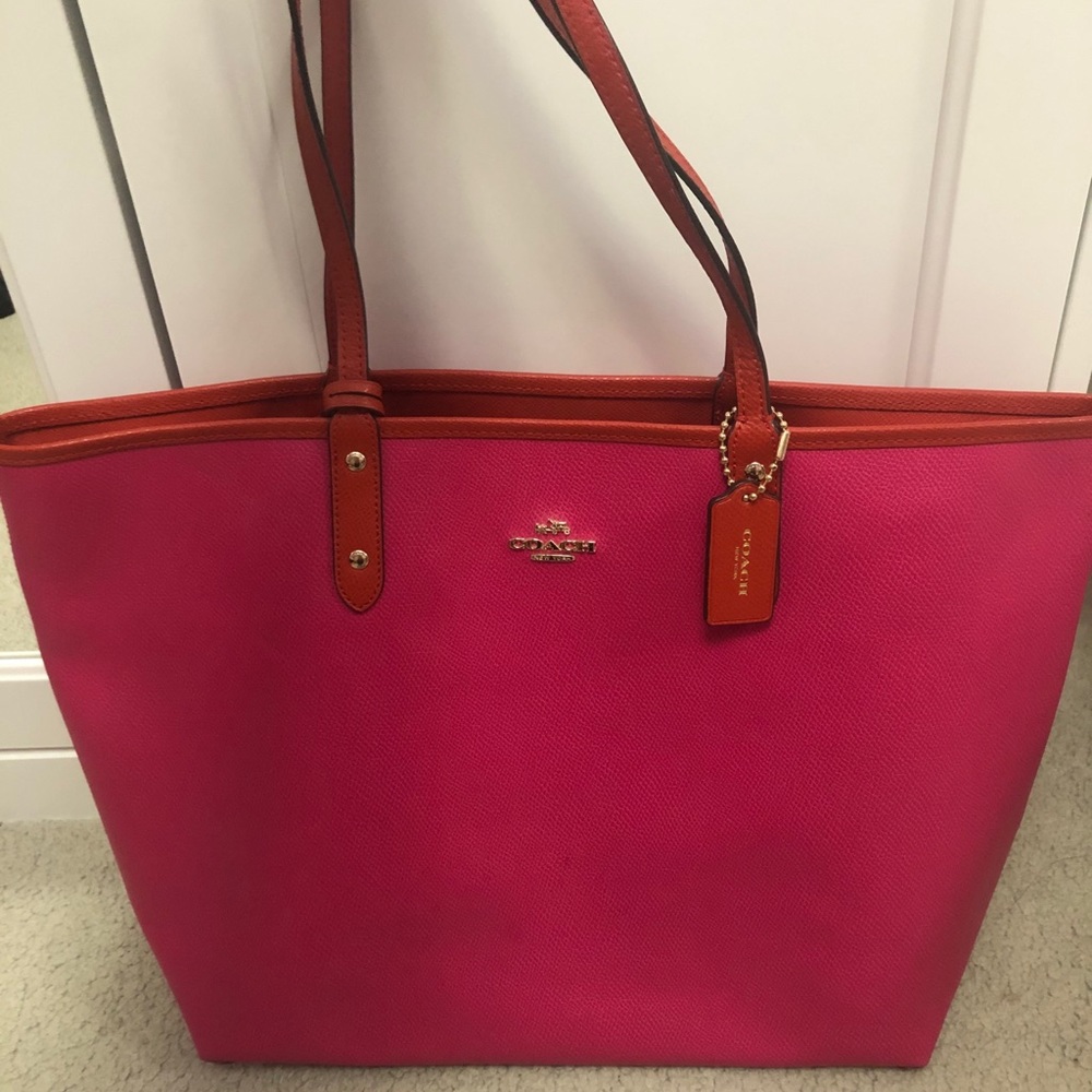Coach reversible tote bag